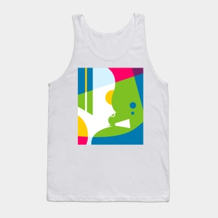 Smoking Abstract Illustration Tank Top